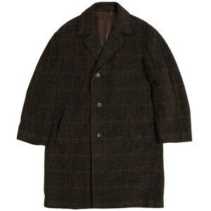 crown coupe (Ireland) Vintage Donegal Tweed Virgin Wool Balmacaan Coat : L
